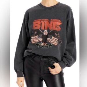 Anine Bing | Vintage Eagle Sweatshirt | Charcoal